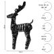 5. REINDEER DECORATION 60 CM 60 LED BLACK