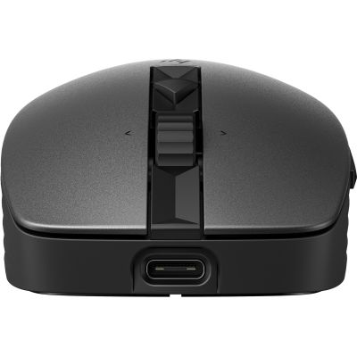 7. HP 710 Rechargeable Silent Mouse Black wireless with battery black 6E6F2AA