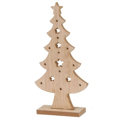 7. DECORATIVE WOODEN CHRISTMAS TREE 32CM STAR