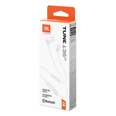 9. JBL Tune 135BT Wireless Headphones, White
