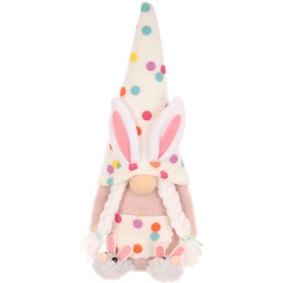 2. gnome bunny 25cm polka dot girl spring decoration