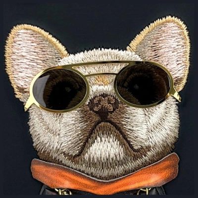 9. Nimmy Glasses Cool Dog iPhone 16 Case - Black