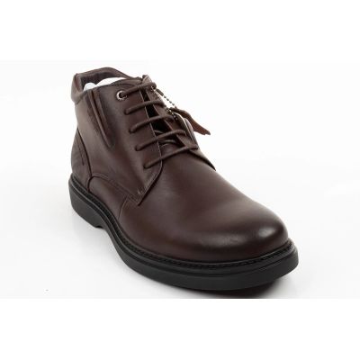 2. Lee Cooper men's shoes elegant brown leather insulated ankle boots