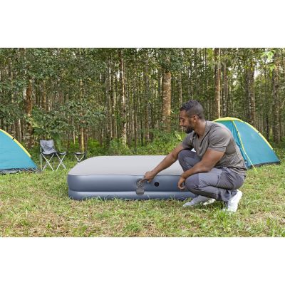 9. Bestway 6716T Air Mattress Double Mattress Blue, Gray
