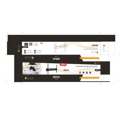 3. Libox Berlin LB-120 TV wall mount (wall-mounted; 37" - 70"; max. 50kg)