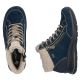 5. Waterproof comfortable navy leather lace-up boots Rieker L7701-14