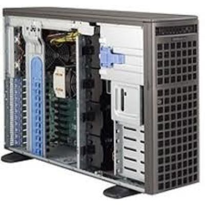Supermicro SC747 BTQ-R2K04B Case - Tower - 4U - Extended ATX - SATA/SAS - Hot-Swap 2000 Watt - Schwarz