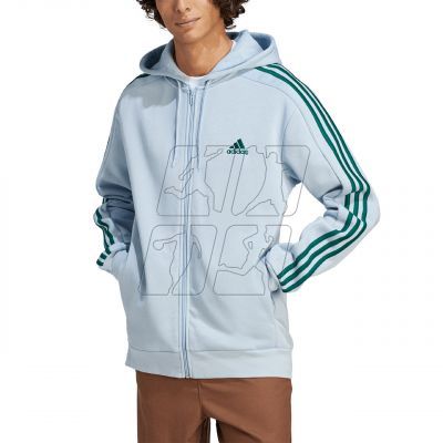 5. adidas Essentials Fleece 3-Stripes Full-Zip M sweatshirt IJ8932