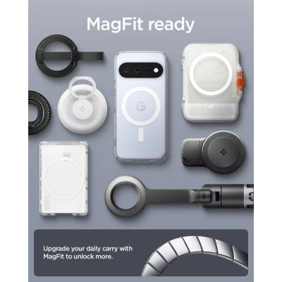 9. Spigen Ultra Hybrid Mag MagSafe Case for Google Pixel 11 - Clear and White
