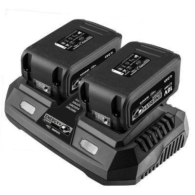4. Energy+ set 2x 4ah battery with double charger