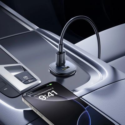 9. Baseus GoTrip 2 x USB-C 30W Car Charger - Black