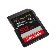 SANDISK EXTREME PRO SDXC CARD 512GB 280/150 MB/s V60 UHS-II