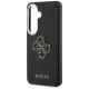 6. Guess Grained Big 4G Metal Logo case for Samsung Galaxy S26 - black