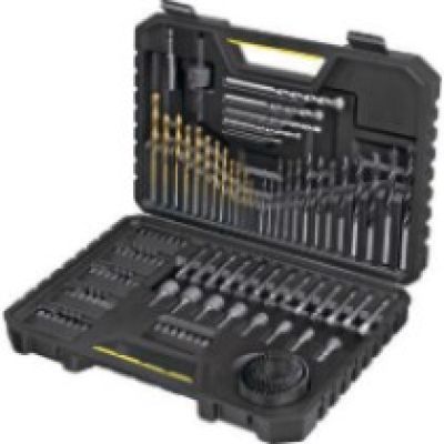 Set of drill bits in a strong case, 100 pieces, STANLEY