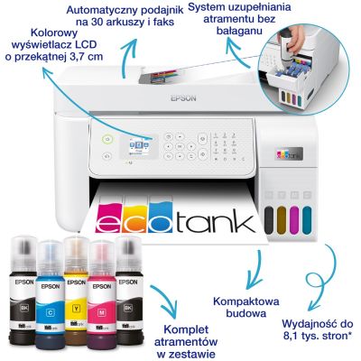 14. Epson EcoTank L5316 WiFi - multifunction A4 printer with Wi-Fi connectivity and continuous ink supply