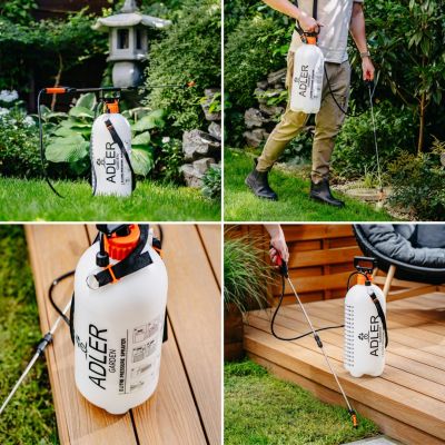 8. ADLER AD 6809 hand pressure sprayer - 8L