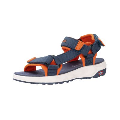 4. Trollkids Kids Lysefjord Sandal mystic blue/orange (666-142)