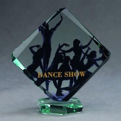 7. Glass trophy with LuxorJet color print and case