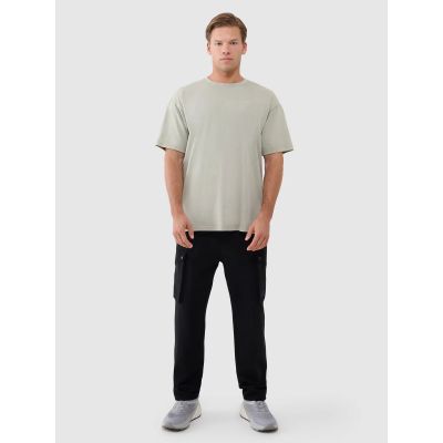 7. Men's oversize plain T-shirt 4F 4FWSS25TTSHM1961-44S