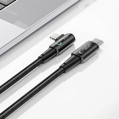 2. Tech-Protect UltraBoost L Cable Lightning (angled) / USB-C (straight) PD 20W 3A 1m - gray