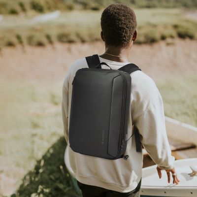 12. Wozinsky Premium 15.6'' Laptop Backpack/Bag with Strap - Black