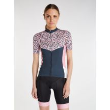 Women’s short-sleeve full-zip cycling jersey Protest PRTCACAO, pink