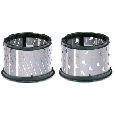 3. GEFU 19060 Manual Grater/Spiralizer Rotary Grater Black, Stainless Steel