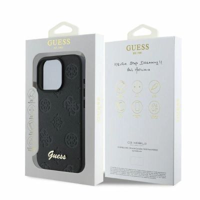 4. Guess 4G Classic iPhone 16 Pro Case - Black