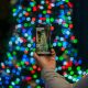 5. Twinkly Candies – 100 RGB LED Pearl Lights, Green Cable, USB-C