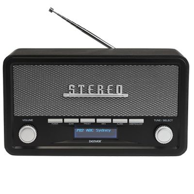 7. Radio Denver DAB-18 Retro Bluetooth - DAB/DAB+/FM - Stereo - Gray