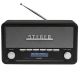 7. Radio Denver DAB-18 Retro Bluetooth - DAB/DAB+/FM - Stereo - Gray