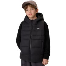 Boy's vest 4F M313 deep black 4FJWSS26TVJAM313 20S