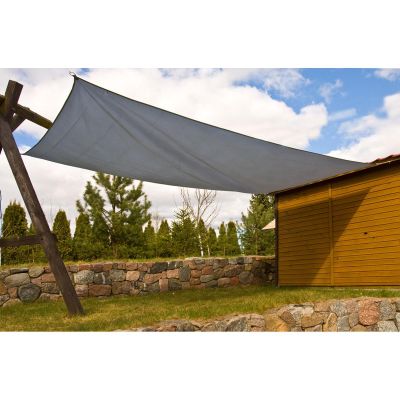9. GARDEN SUN SAIL RECTANGULAR 3X2M GRAY