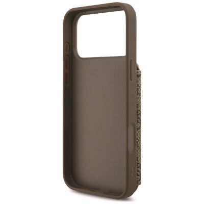 7. Guess 4G Cardslots & Magnetic Closure Crossbody Case for iPhone 18 Pro / 17 Pro – brown