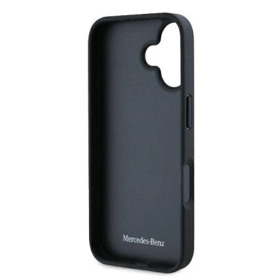 7. Mercedes Leather Urban iPhone 16 Plus Case - Black