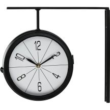 DOUBLE-SIDED STATION WALL CLOCK 30X9X28CM EXCELLENT HOUSEWARE