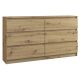 3. M6 MALWA CHEST OF DRAWERS 140CM 6 DRAWERS ARTISAN