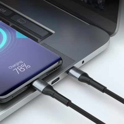 3. 3mk Hyper Cable N-SERIES USB-C / USB-C 1.5m PD 3.0 QC 3.0 20V / 5A 100W - black