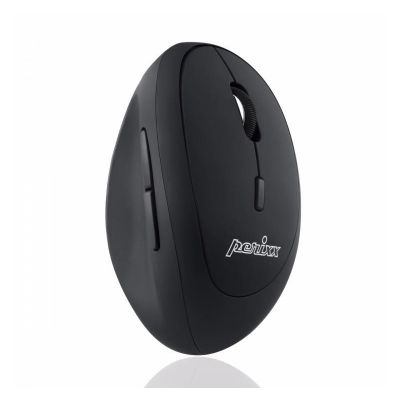 Perixx PERIMICE-719 wireless mouse, optical, vertical, non-click, black, silent