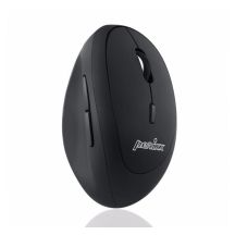 Perixx PERIMICE-719 wireless mouse, optical, vertical, non-click, black, silent