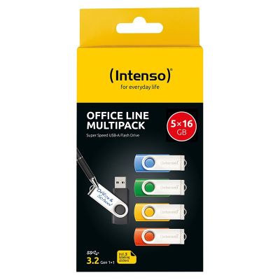 2. Intenso 3543575 USB Flash Drive 16GB USB Type-A 3.2 Gen 1 (3.1 Gen 1) Multicolor
