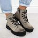 12. Khaki Women's Ankle Boots Potocki Z25-JE19317