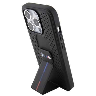 2. BMW Grip Stand Smooth & Perforated case for iPhone 15 Pro - black