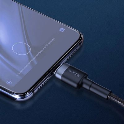 12. Baseus Cafule cable USB Type C SuperCharge 40W Quick Charge 3.0 QC 3.0 1m gray-black (CATKLF-PG1)