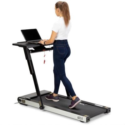 4. HMS LOOP12 MULTI Electric Treadmill with Desk 1-12 km/h, Black