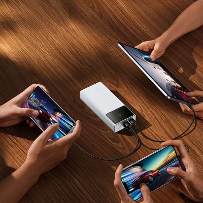 11. Baseus Star-Lord 20000mAh 22.5W Powerbank with Digital Display and USB-C 3A Cable 30cm - White