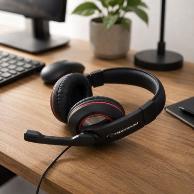 12. Esperanza EH118 headphones (black)