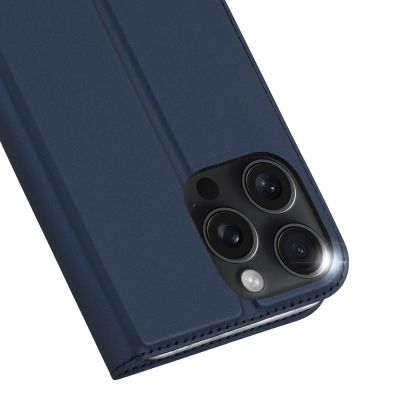 4. Dux Ducis Skin Pro iPhone 16 Pro Max Case with Flip and Card Slot - Blue