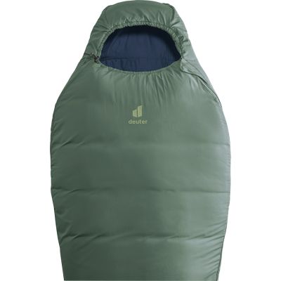 3. Deuter Orbit EL +5C/41F Adult Mummy Sleeping Bag Fabric, Polyethylene Sulfone (PES), Ripstop Green