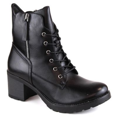 15. Potocki W WOL177A black platform ankle boots
